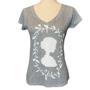Litographs Jane Eyre by Charlotte Bronte V-Neck tee shirt
